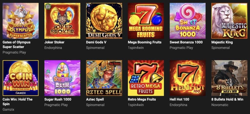 GGBet kazino spēles