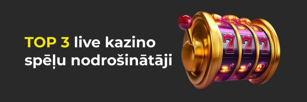 live kazino spēļu nodrošinātāji